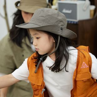 儿童防晒遮阳帽牛仔渔夫帽女童夏季户外出游登山帽男童薄款帽子