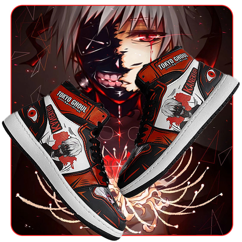 东京喰种周边食尸鬼cos动漫联名鞋子aj1二次元漫画联动款青少年鞋
