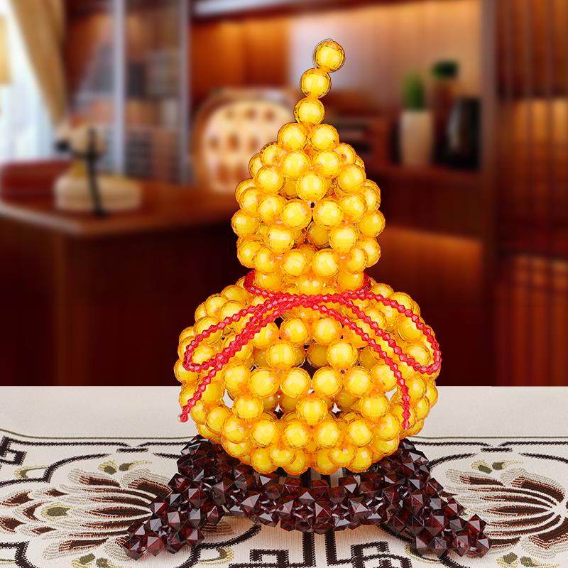 怡心悦diy手工串珠制作福禄葫芦摆件材料包散珠子编织风水家居装