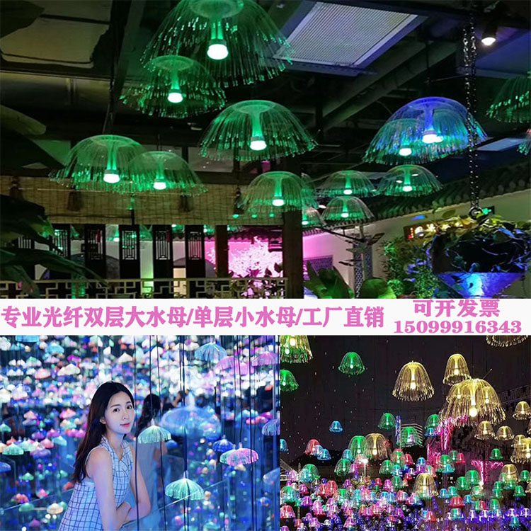 Coliseum Fiber optic jellyfish Light belt remote control Colorful Discoloration outdoors Lamp lens Flower Palace Restaurant decorate a chandelierin the Decoration main material , Lamps , Other Lamps & Lighting Fixtures category - from Buy2taobao.com to provide professional Taobao agent buy service