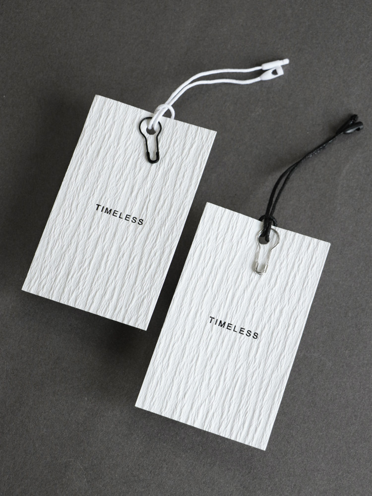 定做特殊纹理纸吊卡定制文艺简单轻奢风格logo设计订制标签小众高级感
