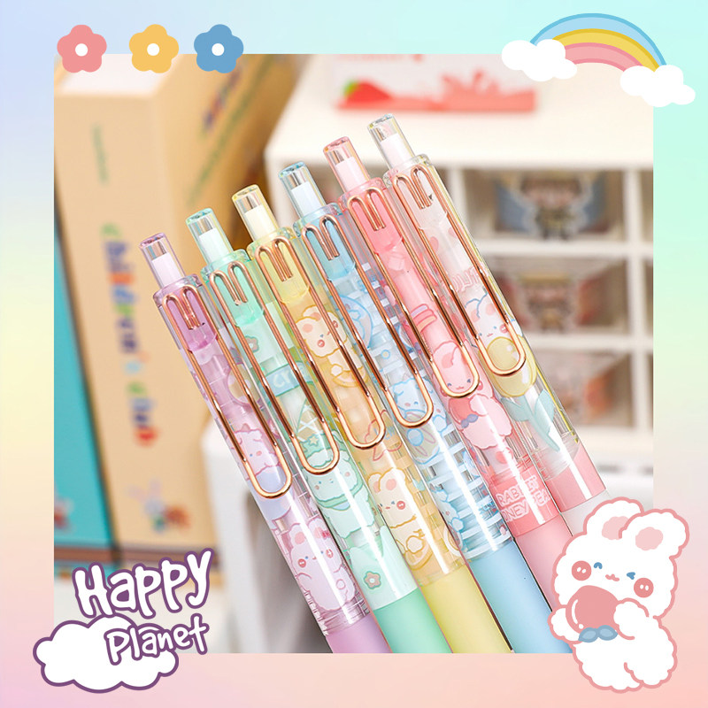 ins风可爱中性笔高颜值日系少女心超萌学生用刷题水笔肉球签字圆珠笔