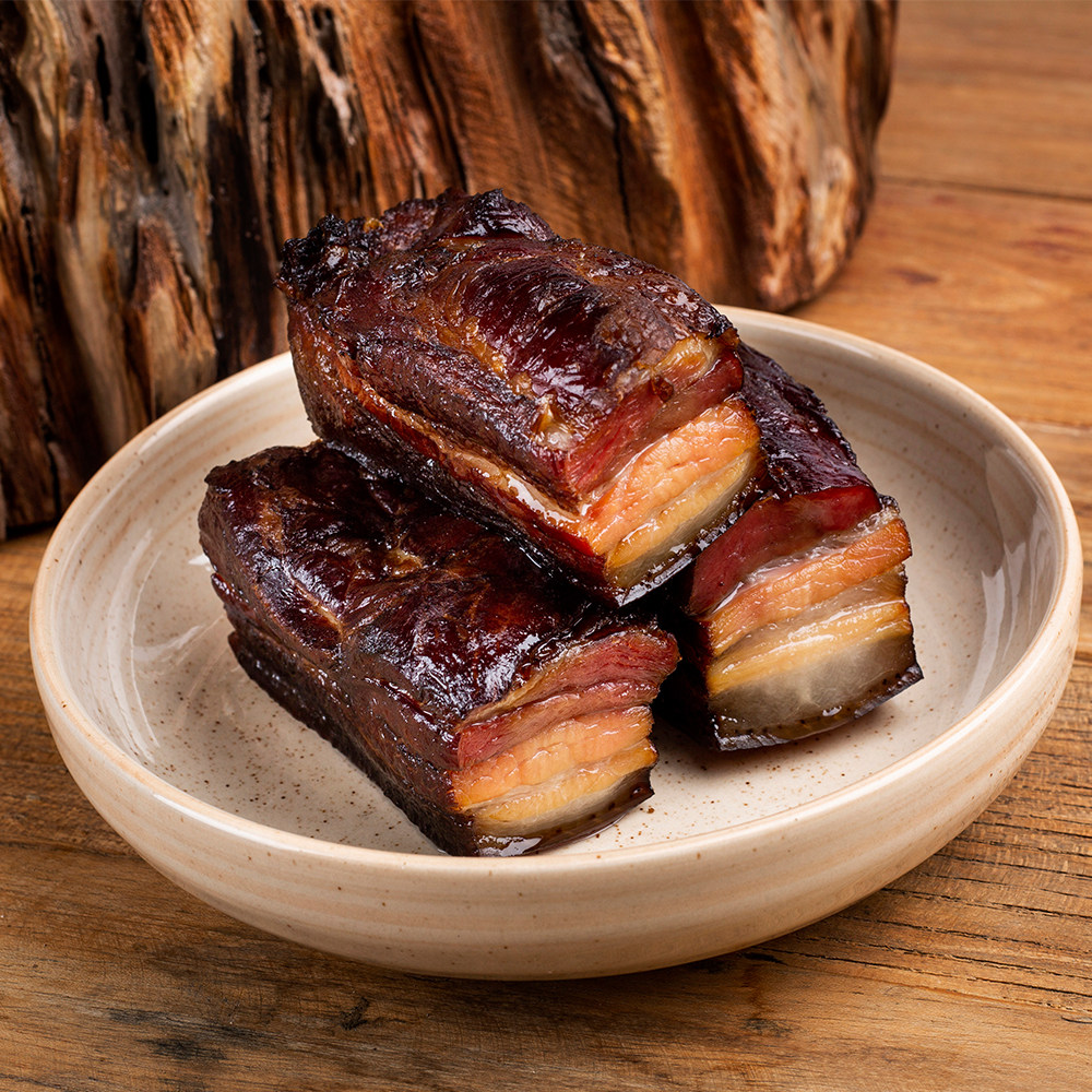 烟熏腊肉修水特产江西农家自制腊味下饭菜五花肉后腿肉腊猪脚排骨