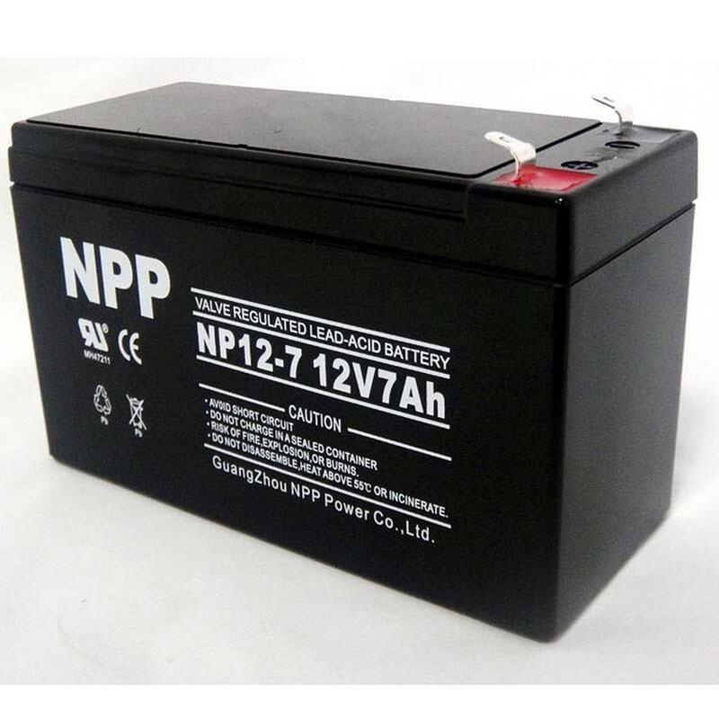 NPP蓄电池NP12-7H免维护UPS户外电源通讯设备机房12V7AH