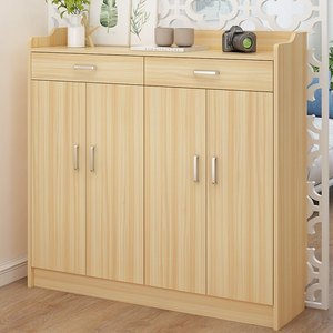 仿实木鞋柜一米长80*32宽*120cm高1.2米门口多层储物柜小户型鞋架