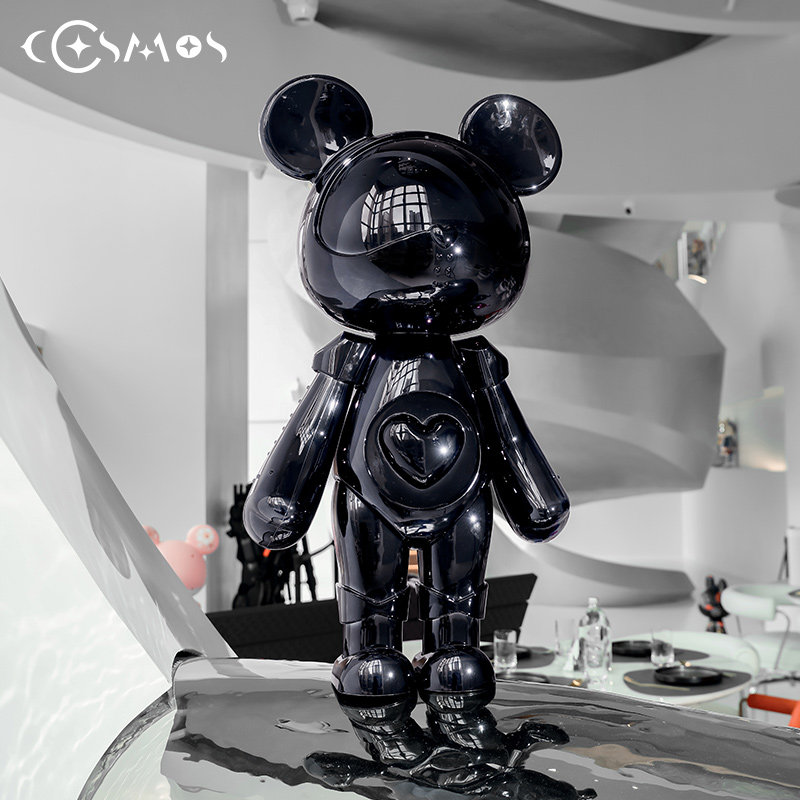 cosmos星际熊潮玩熊手办摆件新居礼物公仔创意家居电视柜客厅电镀