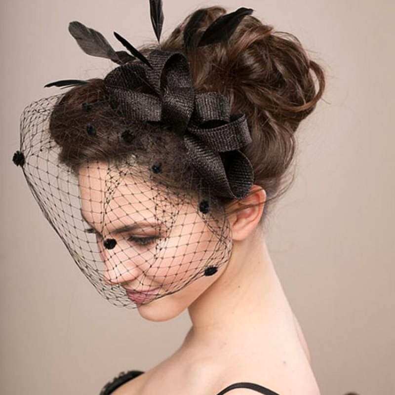 bridalveilhairornamentweddingbowtophatheaddress