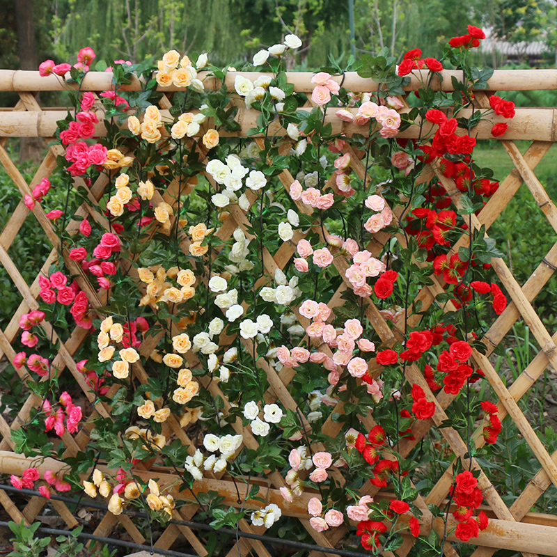 假花藤条仿真花藤塑料花藤条藤蔓花条空调管道装饰遮挡缠绕吊顶花