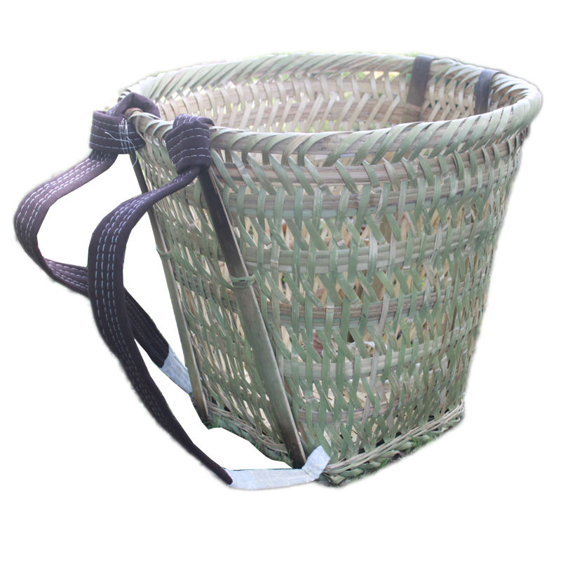 贵州竹编农村背篓买菜大号农用大孔竹筐背篼竹篮子家用背筐道具篮