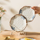 日式釉下彩6英寸吐骨头碟小碟子蘸料碟家用调料碗菜碟陶瓷垃圾盘