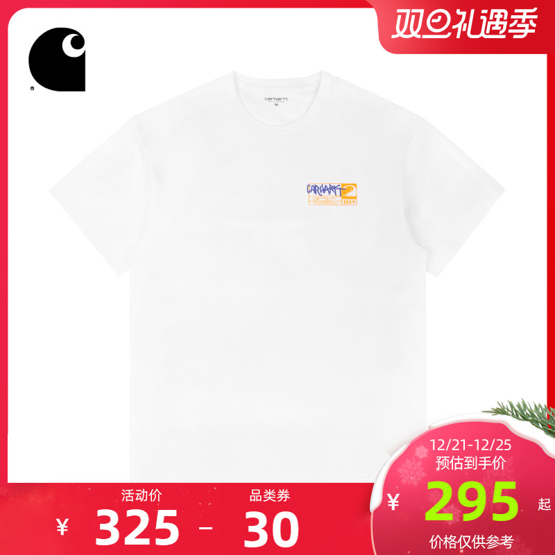 Carhartt WIP男装春夏撞色复古字母图案印花潮流短袖T恤027759E|ruв категории Мужская одежда, футболка - от Buy2taobao.com для оказания профессиональной услуги покупки агента Taobao