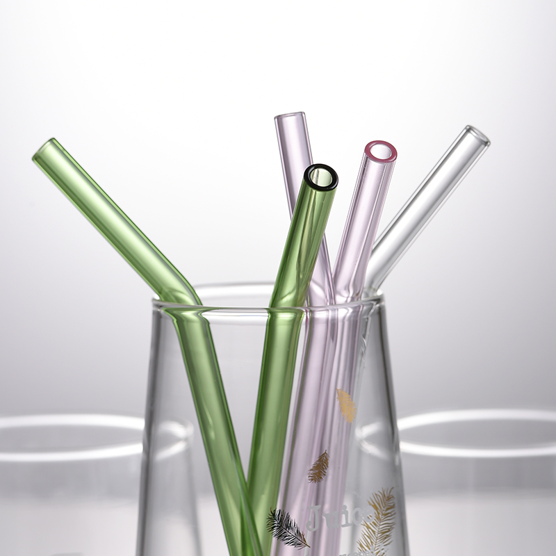 玻璃吸管成人防口红粘杯透明果汁饮管硬质女耐热玻璃孕妇健康饮管