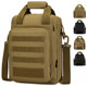 新款战术手提包A4书纸男士单肩斜挎包工具包12寸电脑包竖款托特包