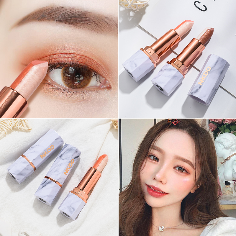 李佳琪推荐双色懒人眼影棒女l初学者一抹成型珠光大地色自然防水