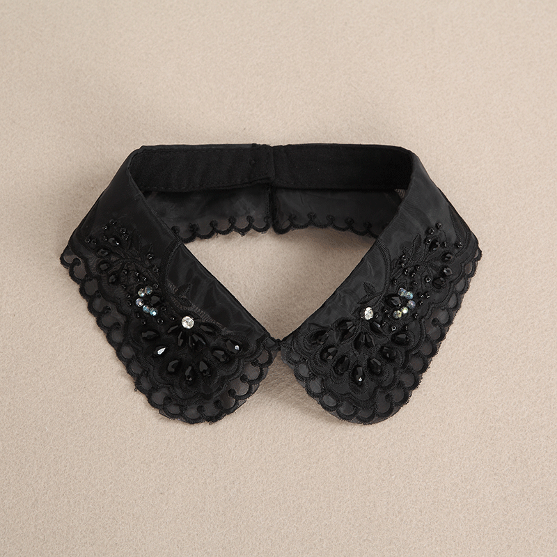 凯茜纳旗舰店的优惠券大全—凯茜纳单领春秋假领子女百搭假领衬衫装饰