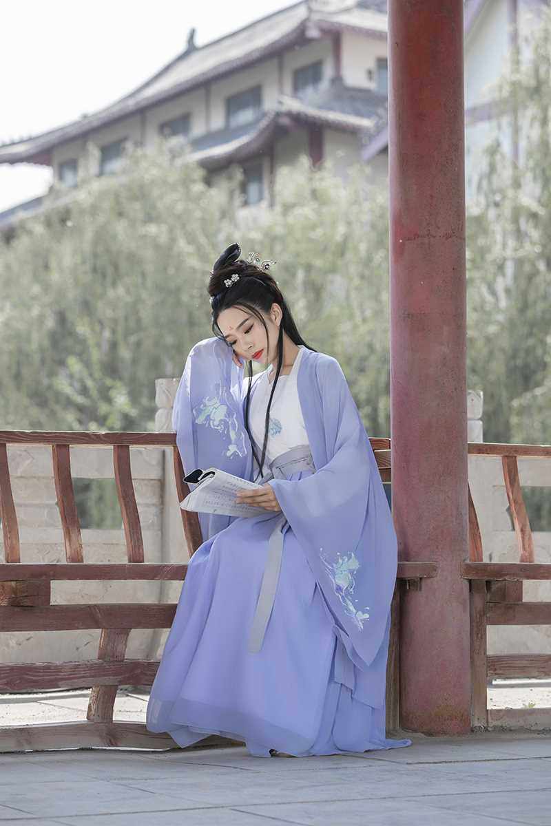 高档梦回楚汉原创【梦鲟】新款汉服正品齐腰襦对襟裙春夏款中国风