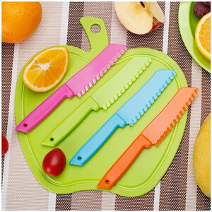 儿童塑料刀幼儿切水果小刀子宝宝辅食安全水果刀削皮刀塑料刀具