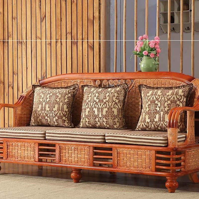 藤木世家藤沙发客厅沙发组合五件套藤竹实木沙发藤艺家具藤木家