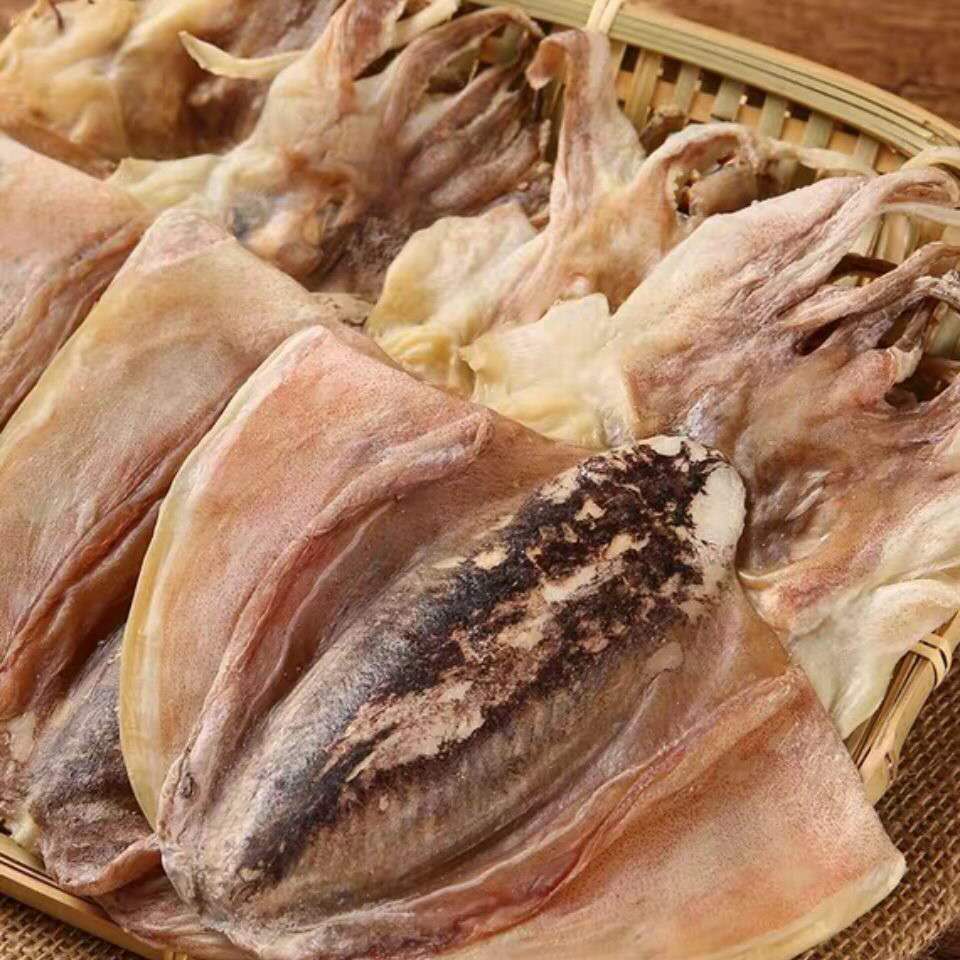 新晒淡水墨鱼干货目鱼干大号中号海鲜水产墨鱼仔乌贼干煲汤500g