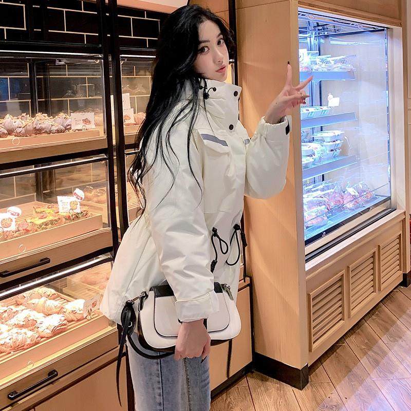 gros snidel2022年新款羽绒服女冬季中长款拼接加厚派克服外套