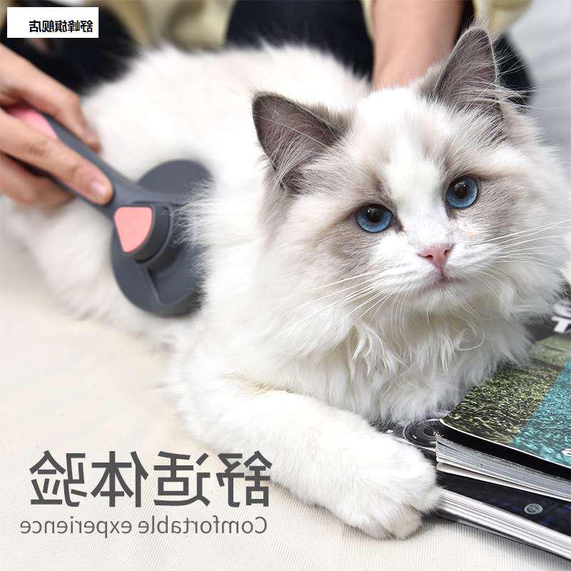 宠物自洁梳子狗狗猫咪毛发清洁梳去毛器刷子宠物用品新品梳自洁梳