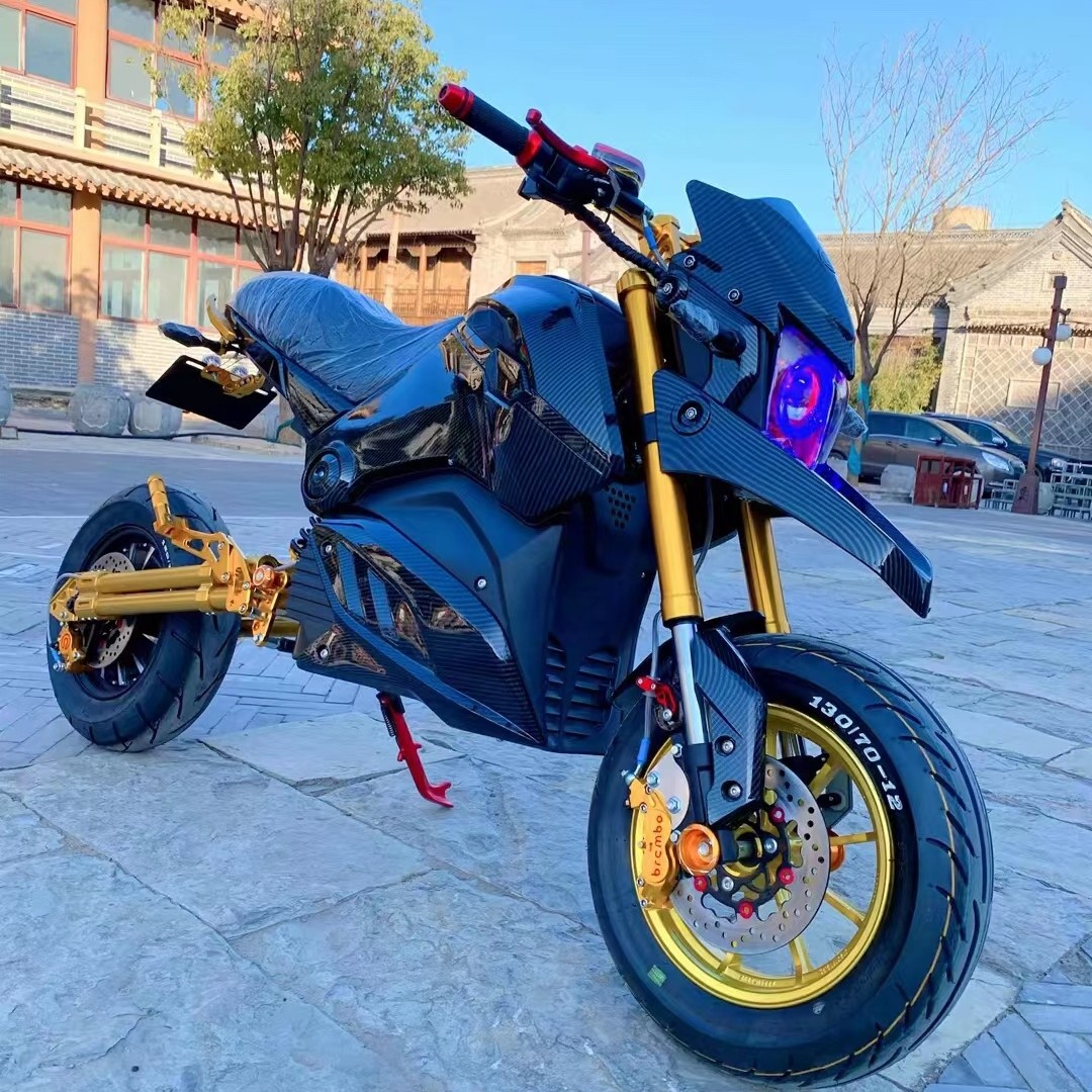 小猴子电摩m5电动摩托跑车m3电动车72v改装96v电瓶车可上牌摩托车