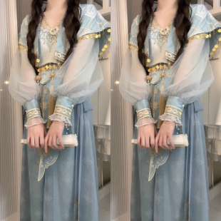 设计师的礼物原创云上旅者汉服飞天公主女敦煌西域异域风汉服套装