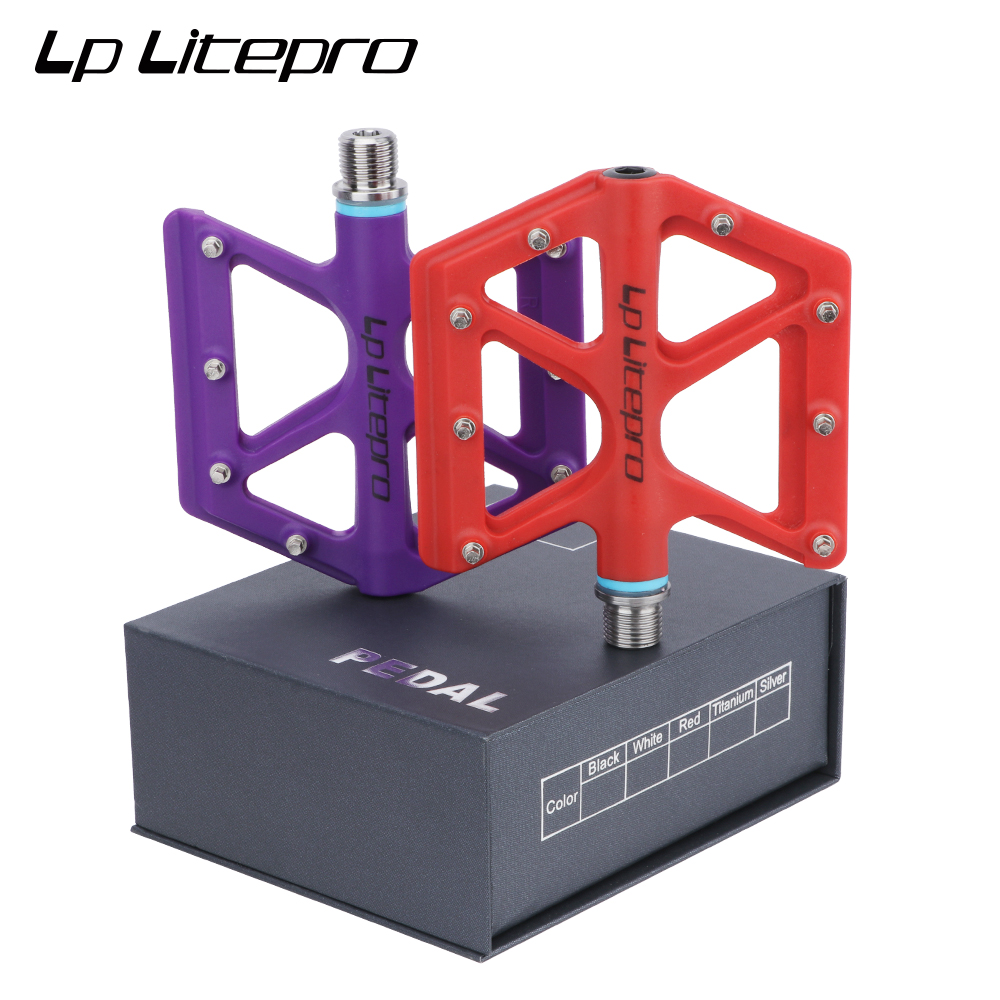 LP Litepro超轻脚踏170G钛轴小轮折叠车脚蹬轻量化防滑自行车踏板