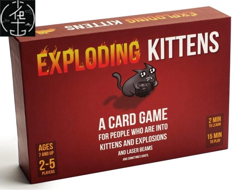 english popular board games exploding kittens爆炸小猫英文版