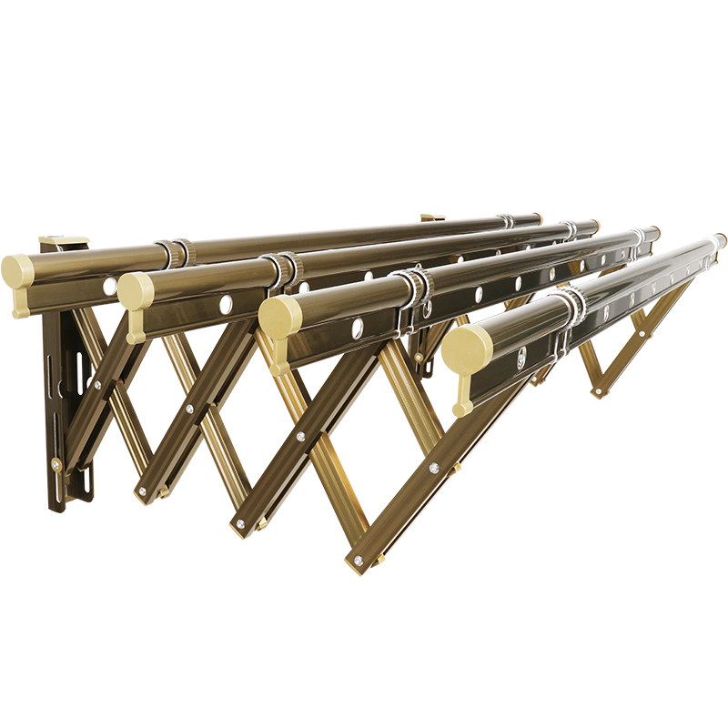 阳台窗外伸缩晾衣架户外推拉晒衣架折叠晾衣杆室外凉衣架晒被架