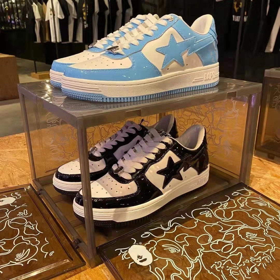 热销空军一号联名低帮_bapesta vibe af1鞋子春季女鞋联名流星空军