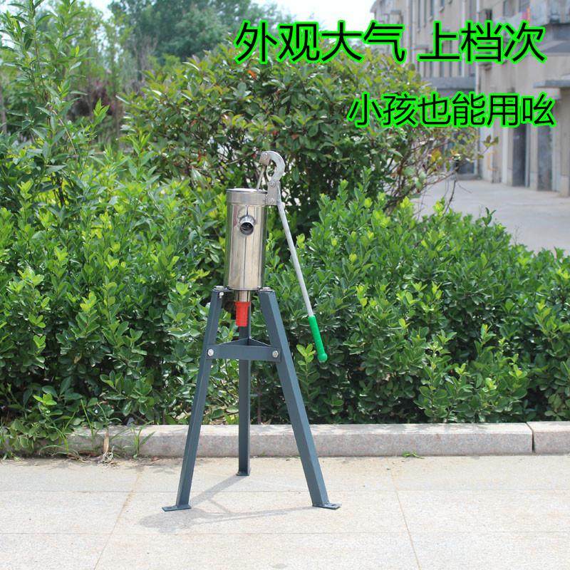 高档水井抽打水器摇水泵家用摇水机不锈钢摇井泵手摇泵头手压井头