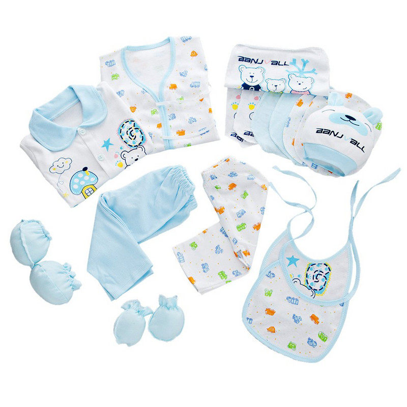 cottonnewborngiftboxbabysetfullmoonsuit