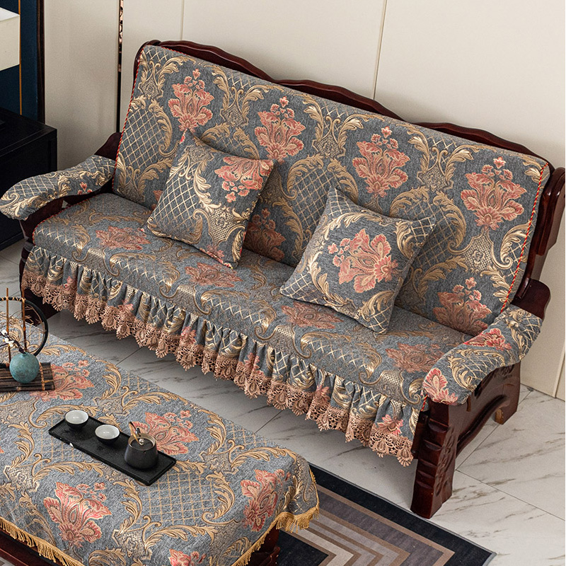 实木沙发垫带靠背连体新中式红木沙发坐垫木质椅垫子高密度海绵垫