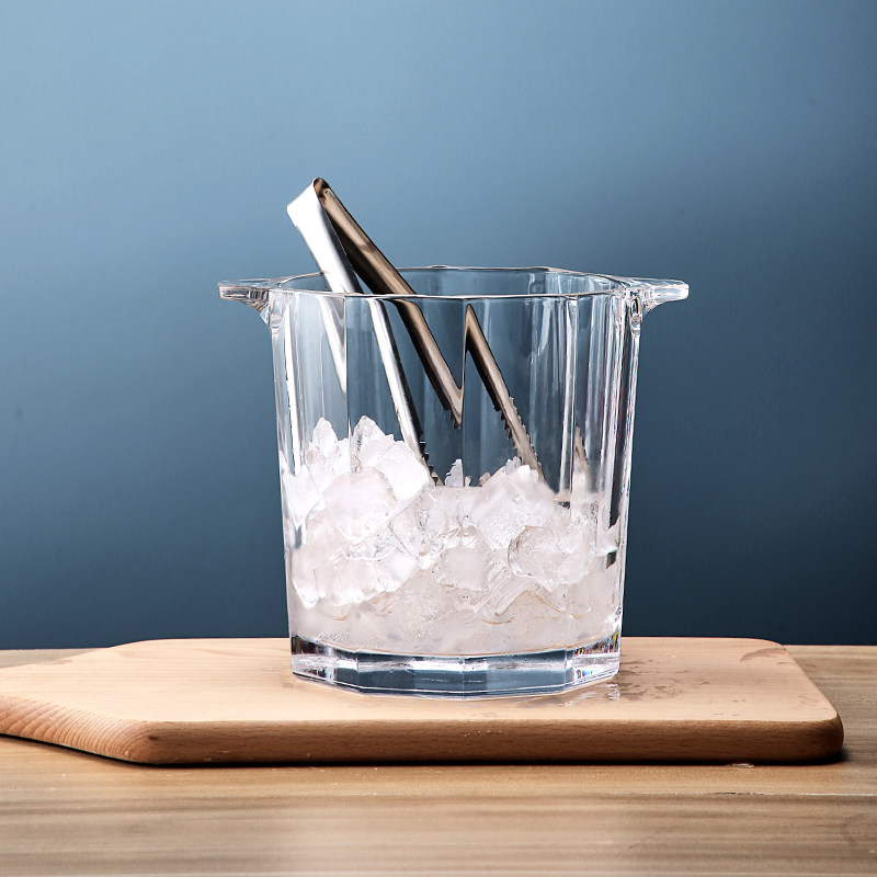 nude水晶玻璃欧洲原装进口红酒香槟冰桶酒吧ktv啤酒洋酒加厚冰桶