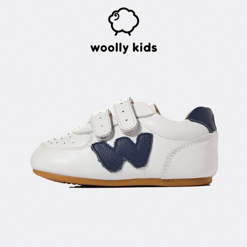 澳洲woollykids秋季学步鞋男女宝宝防滑软底机能小白鞋婴儿鞋子