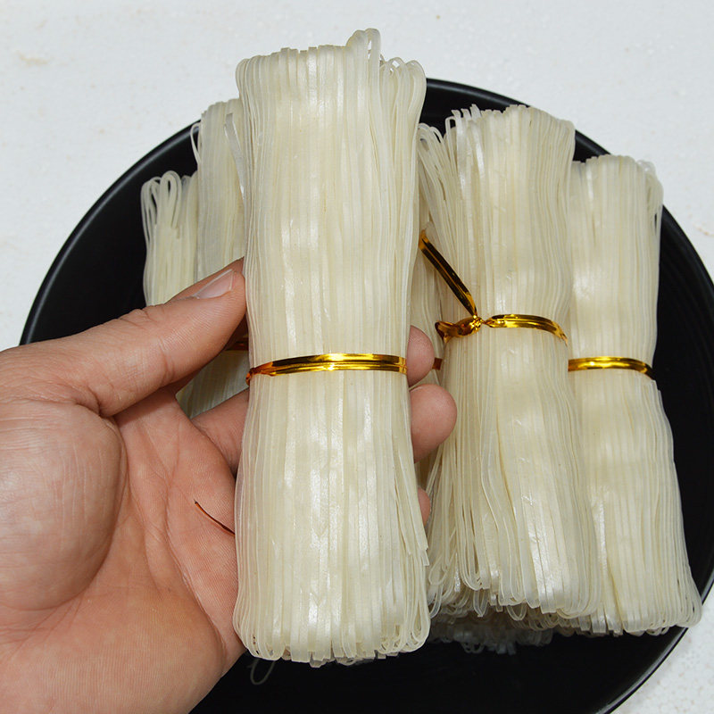 广西桂平特产散装罗秀米粉1000g小扎手工扁细纯米刀切米粉米线