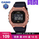 casio卡西欧手表男复古小方块运动青少年学生石英电子W-218HM-5B