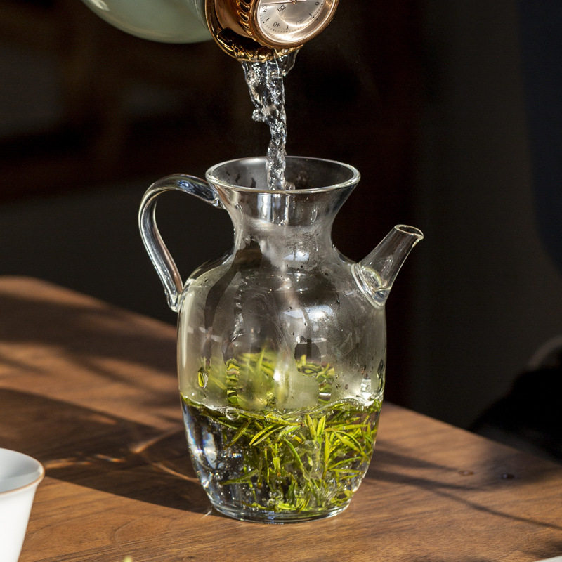 (今日10折)绿茶器高硼硅玻璃一壶五杯礼盒装夏季冷泡凉水壶花茶壶礼品