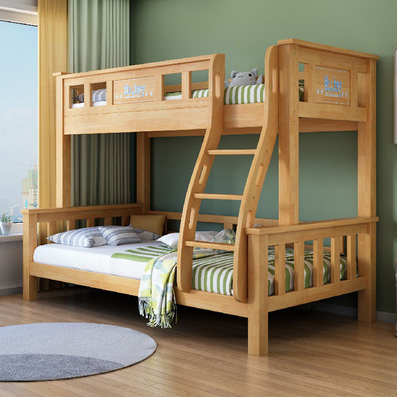 子母双层床高低铺大人儿童实木床两层床小户型多功能组合上下床铺