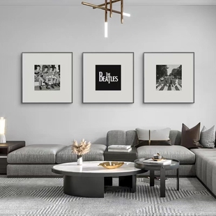现代简约客厅沙发背景墙卧室餐厅三联轻奢抽象高级感极简装饰挂画