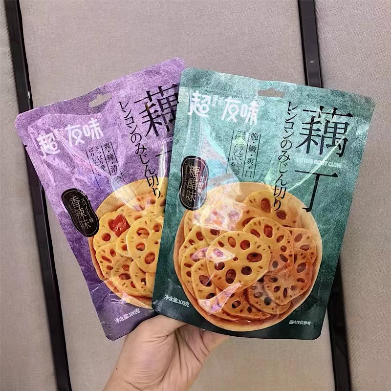 【超友味旗舰店】藕丁即食香辣糖醋味追剧解馋休闲网红零食品OD