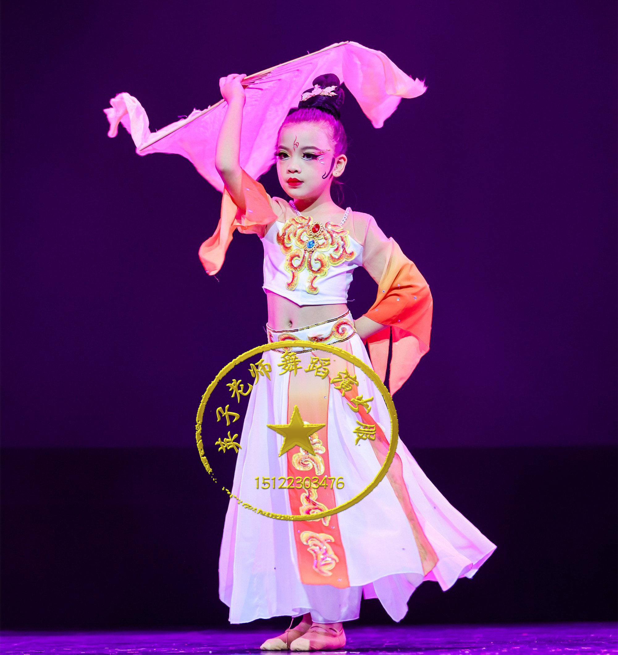 独舞俏红狐少儿古典舞飘逸古风女童演出服小红狐唯舞独尊儿童音乐