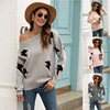 Printed turtleneck knitwear for spring Printed turtleneck knitwear for spring