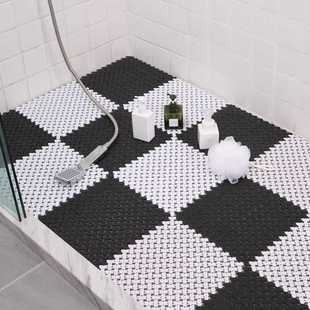 浴室防滑垫淋浴房洗澡洗手间卫生间地垫垫子厕所隔水防水镂空全铺