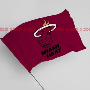 NBA迈阿密热火篮球俱乐部体育运动应援队旗定制Miami Heat flags