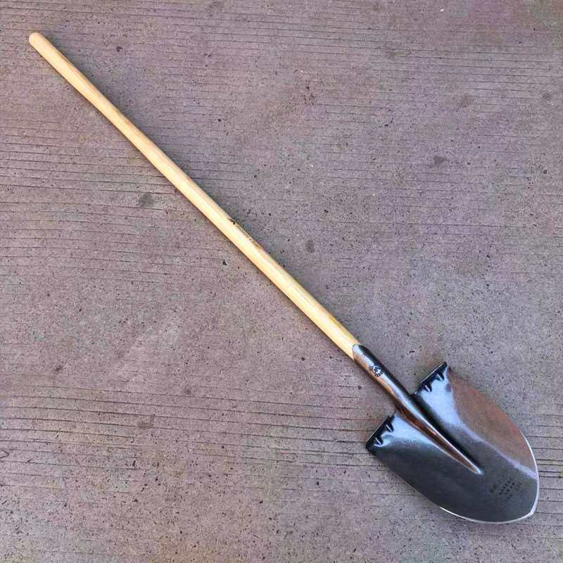 燕南钢锹007加厚锰钢尖头铁锨挖土铁锹铲子家用农用工地铲头绿化