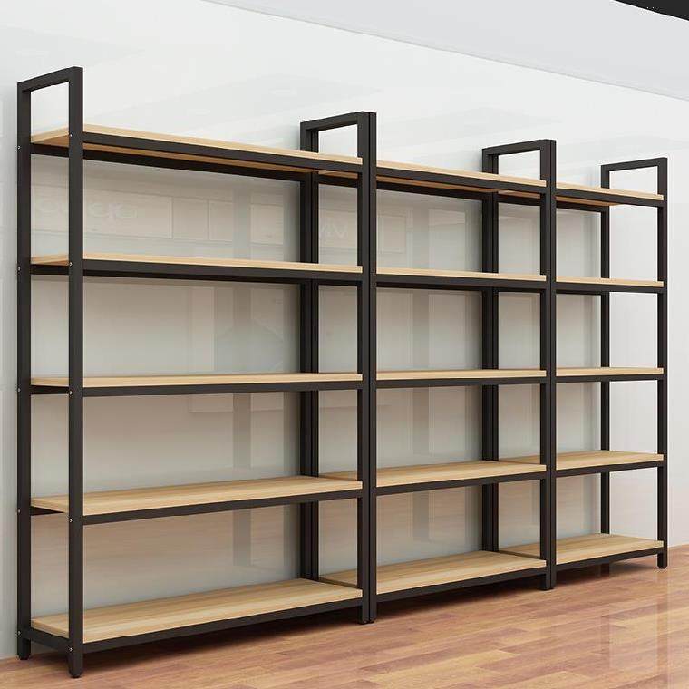 超市货架单面靠墙红酒酒柜五层仓房可移动分区商用展示柜