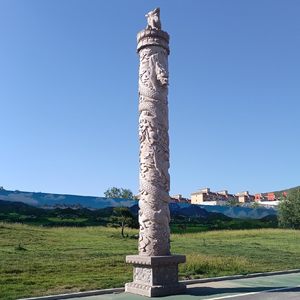 柱顶石青石图片