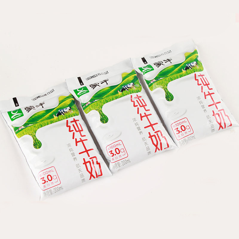 热销蒙牛纯牛奶袋装16袋